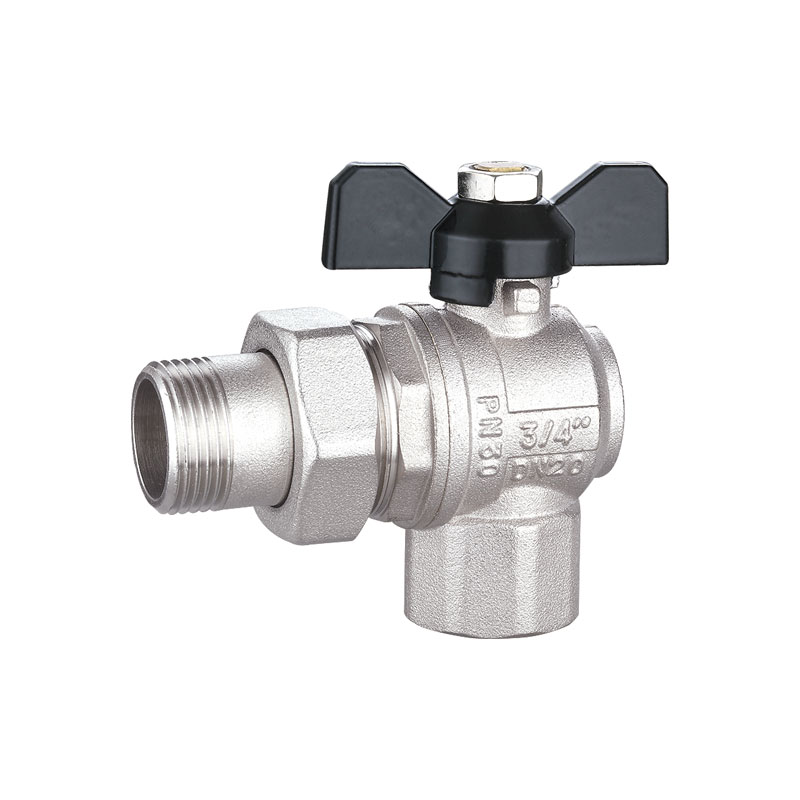 Supapă triunghiulară din alamă cu robinet cu bilă cu conector activ AMT-2050