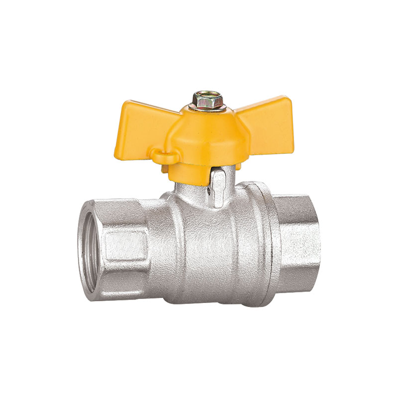 Robinet cu bilă din alamă placată cu nichel cu filet FF AMT-2052