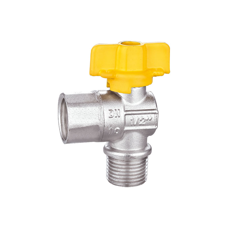 Supapă unghiulară din alamă cu mâner din plastic AMT-5018